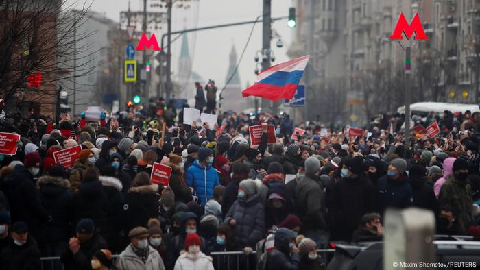Russia Moscow |  Protests over Navalny arrest 