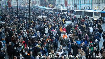 Массовые протесты в Санкт-Петербурге