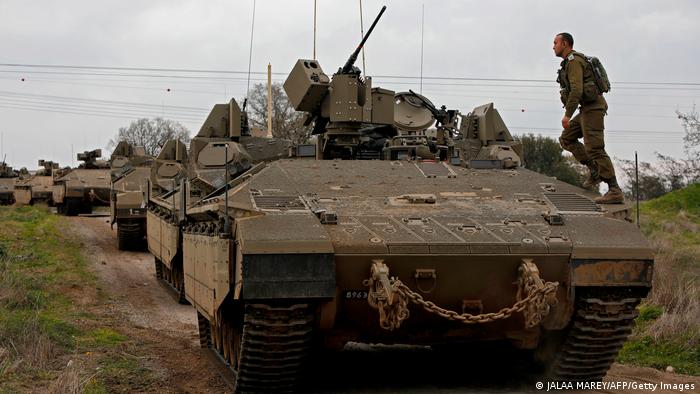Israel Golan-Höhen Panzermanöver