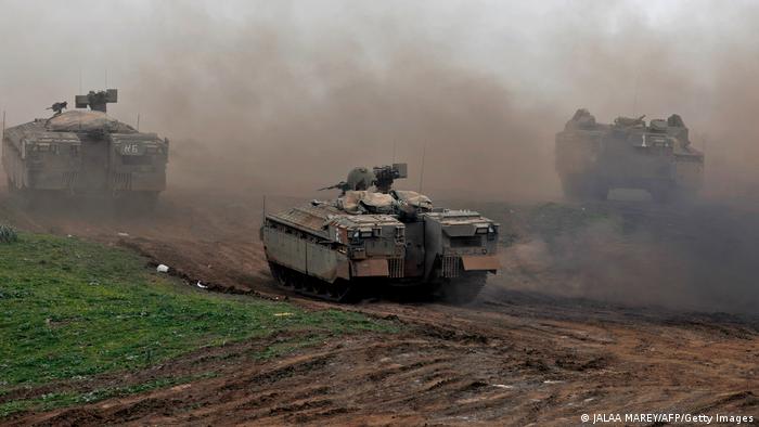 Israel Golan-Höhen Panzer-Manöver