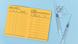 Vaccine concept with syringes, vials and empty yellow international certificate of vaccination with German and English text on blue background. Vaccine concept with syringes, vials and empty yellow international certificate of vaccination with German and English text on blue background.