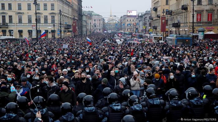 El caso Navalny ha generado inéditas y multitudinarias protestas en contra del gobierno de Putin en toda Rusia