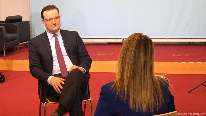 Jens Spahn im DW Interview mit Michaela Küfner Jens Spahn im DW Interview mit Michaela Küfner