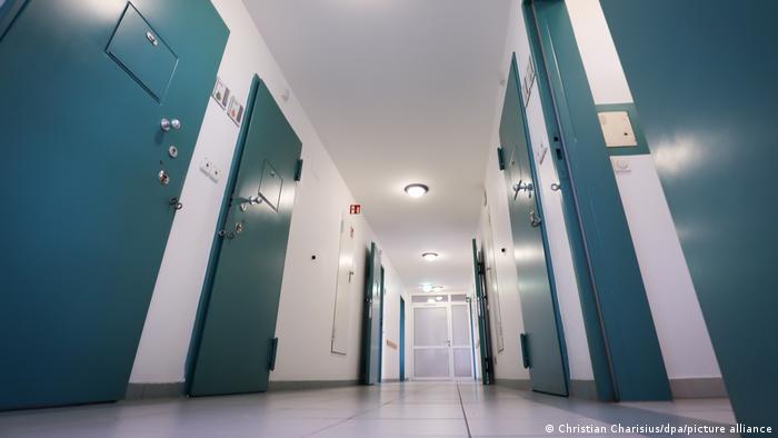 A corridor at the juvenile detention center