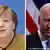 Angela Merkel and Joe Biden in a split-screen image.