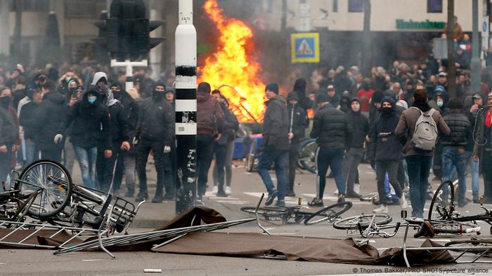 Protesters in Eindhoven