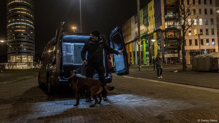 Police dog and his handler