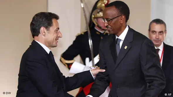 Frankreich Nicolas Sarkozy und Paul Kagame