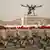 Drone diterbangkan pada parade militer di Arab Saudi