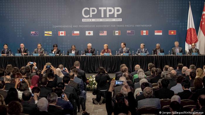 Penandatanganan Perjanjian Trans-Pasifik CPTPP di Cile, Maret 2018