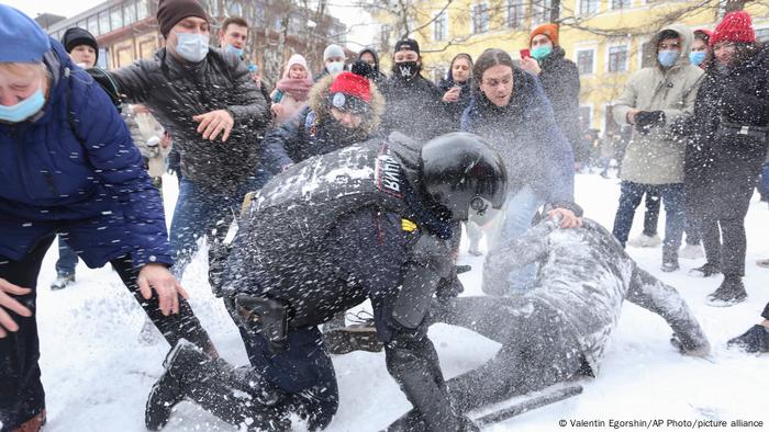 Russia |  Protest against the arrest of Alexei Navalny