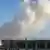 Smoke coming up from Hotel Afrik in Mogadishu 