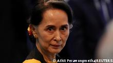 FILE PHOTO: Myanmar State Counselor Aung San Suu Kyi attends the opening session of the 31st ASEAN Summit in Manila, Philippines, November 13, 2017. REUTERS/Athit Perawongmetha/File Photo