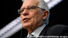 25/01/2021 European Union for Foreign Affairs and Security Policy Josep Borrell speaks during press conference following a meeting with EU Ministers of Foreign Affairs at the EU headquarters, in Brussels, on January 25, 2021. (Photo by JOHN THYS / POOL / AFP) (Photo by JOHN THYS/POOL/AFP via Getty Images)