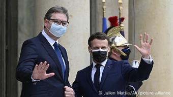 Frankreich Treffen Emmanuel Macron und Aleksandar Vučić