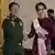 Myanmar Naypyitaw Senior General Min Aung Hlaing und NLD Partei Anführer Aung San Suu Kyi