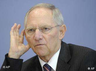 German Finance minister Schaeuble
