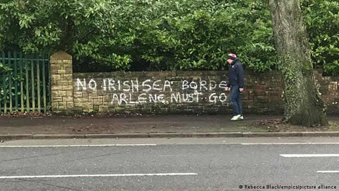 Graffiti in Belfast about Brexit