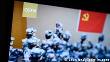 LONDON, ENGLAND - FEBRUARY 04: Scenes from a programme from the CGTN archive are displayed on a computer monitor on February 04, 2021 in London, England. Ofcom say that Star China Media Limited (SCML) who owns the licence for China Global Television Network (CGTN) doesn't have day-to-day editorial control over the channel, which is against its rules. (Photo by Leon Neal/Getty Images)