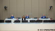 View of the courtroom during the trial of Lord's Resistance Army ex-commander Dominic Ongwen at the International Criminal Court (ICC) in The Hague, Netherlands February 4, 2021. ICC-CPI/Handout via REUTERS ATTENTION EDITORS THIS IMAGE HAS BEEN SUPPLIED BY A THIRD PARTY. MANDATORY CREDIT