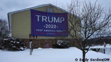 Piketown Trump Banner. Foto: Emily Gordine/DW