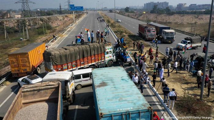 Indien Kundli | Proteste gegen neues Landwirtschaftsgesetz Indien Kundli | Proteste gegen neues Landwirtschaftsgesetz