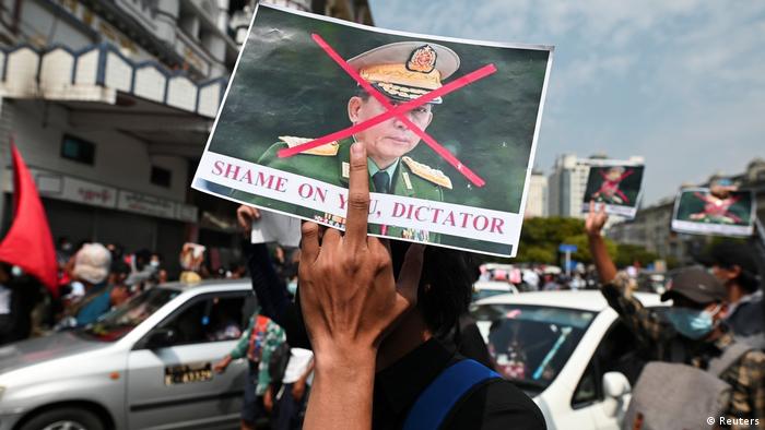 Myanmar Proteste gegen den Militärputsch