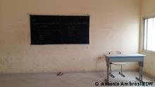 08.02.2021, Uíge, Angola
Corona l Grundschulen nehmen den Unterricht wieder auf
Klassenzimmer, Tafel
