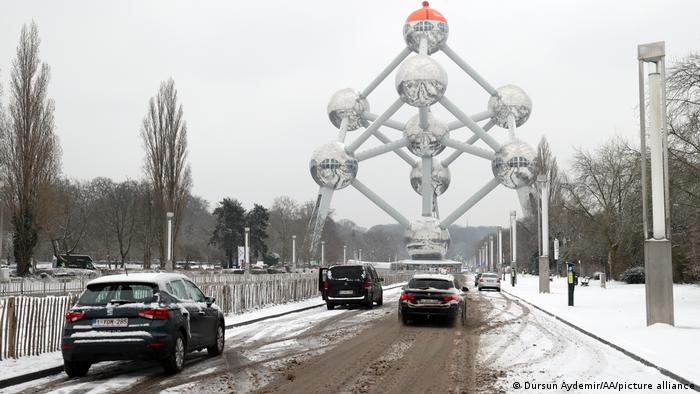 Belgien Wetter l Schnee und Kälte in Brüssel