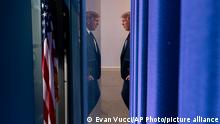 President Donald Trump arrives for a news conference at the White House, Tuesday, July 21, 2020, in Washington. (AP Photo/Evan Vucci)
