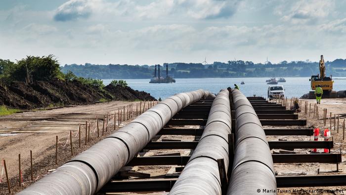 Three pipes of the Baltic Pipe project 
