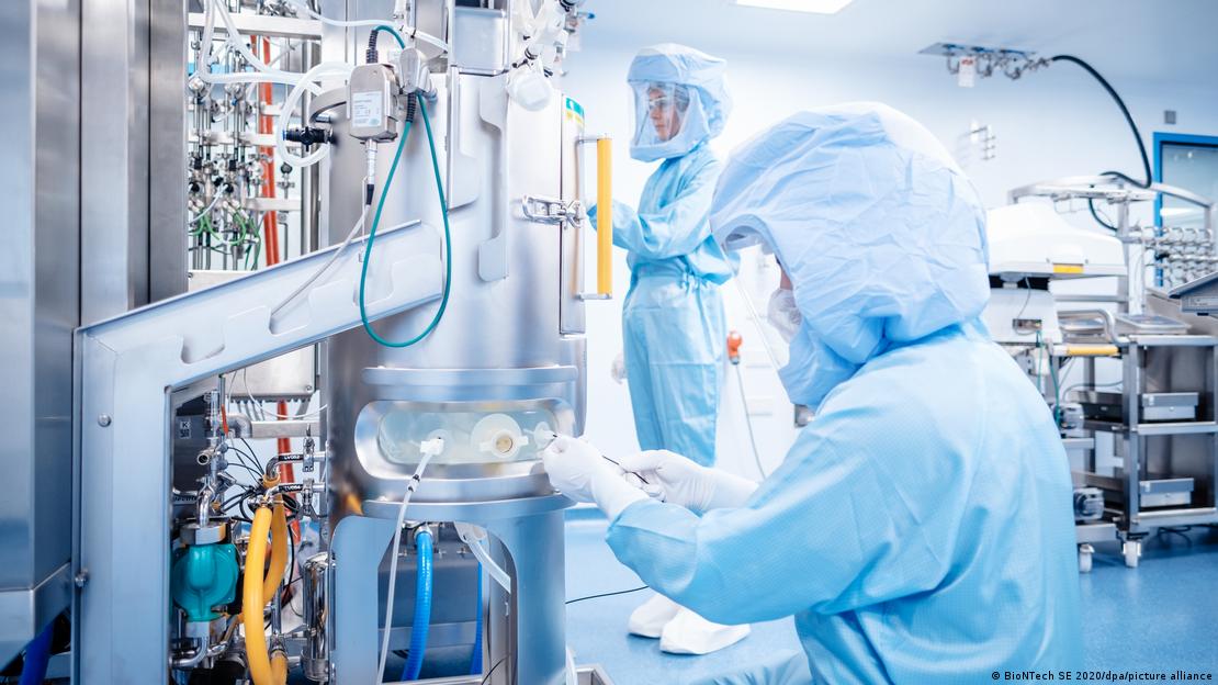 Vaccine production at Biontech in Marburg, Germany