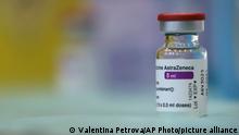 07.02.20201
FILE - In this file photo dated Sunday, Feb. 7, 2021, a vial of the Oxford-AstraZeneca vaccine against COVID-19 at a hospital in Sofia, Bulgarian. South Africa on Sunday Feb. 7, 2021, has suspended plans to inoculate its front-line health care workers with the AstraZeneca vaccine after a small clinical trial suggested that it isn't effective in preventing mild to moderate illness from the variant dominant in the country. (AP Photo/Valentina Petrova, FILE)