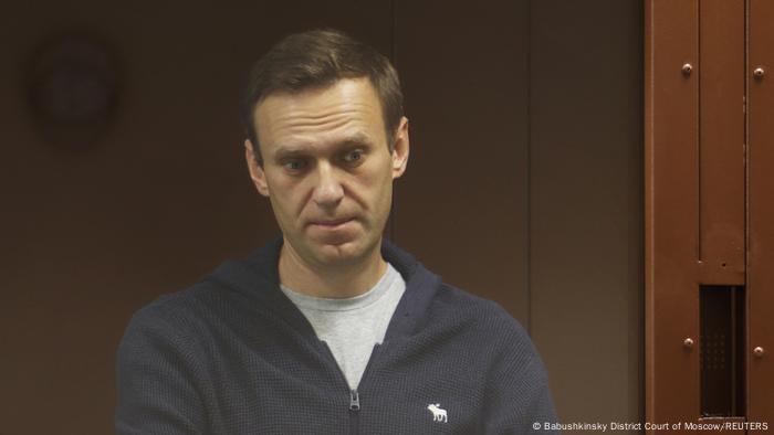 Russland Alexej Nawalny im Gericht in Moskau