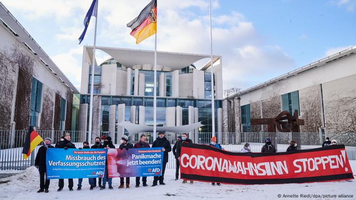 Anti-lockdown demonstrators in Berlin