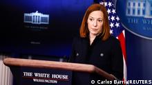 February 12, 2021***
White House Press Secretary Jen Psaki delivers remarks during a press briefing at the White House in Washington, U.S., February 11, 2021. REUTERS/Carlos Barria
