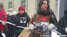 14.02.2021 Solidaritätsaktion mit Yulia Navalnaya in Moskau.
via Pavel Mylnikov