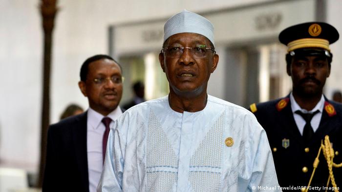 Idriss Deby at an African Union summit in 2020