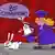 Карикатура Сергея Елкина - судья, как фокусница, достает из шляпы кроликов "Оскорбление" и "Клевета".