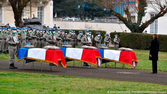 Frankreich Mali Beisetzung Soldaten Zeremonie