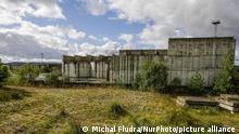 A derelict half-constructed nuclear reactor in Zarnowiec