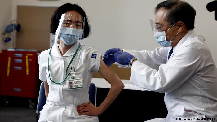 Tokio Impfung medizinisches Personal 