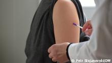 17.02.2021 Erste Vakzination (Impfung) gegen coronavirus in Nordmazedonien. Skopje.
via Boris Georgievski