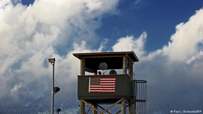 A guard tower at Camp Delta, Guantanamo Bay, Cuba
