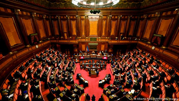 Ρώμη Ιταλική Γερουσία | Μάριο Ντράγκι, πρωθυπουργός
