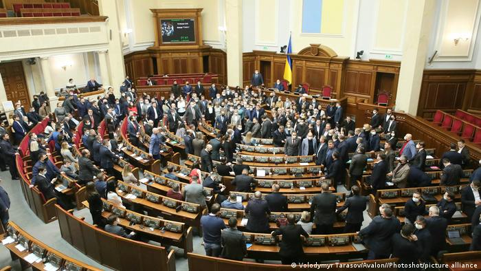 Ukraine Kiew | Parlamentssitzung des Verkhovna Rada