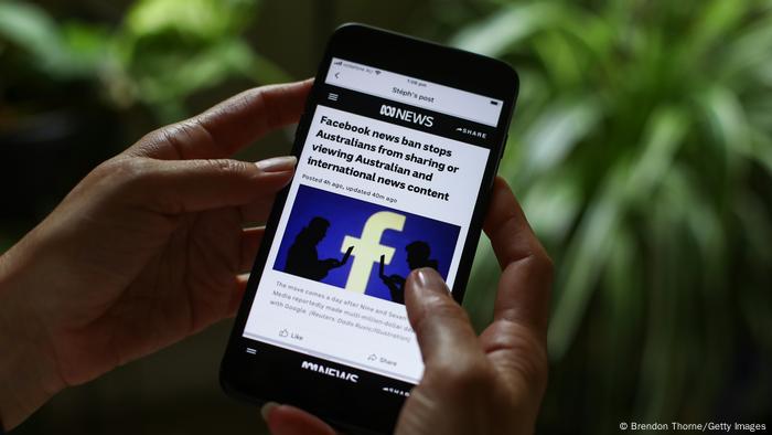 Facebook's news ban on Australian and International content