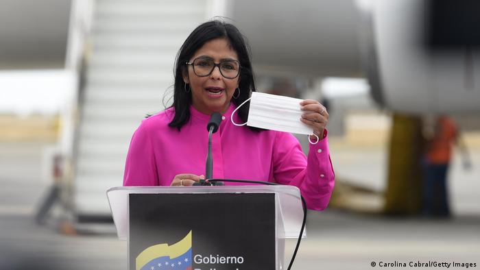 Venezuela | Coronavirus | Ankunft Impfstoff Sputnik | Vizepräsidentin Delcy Rodriguez