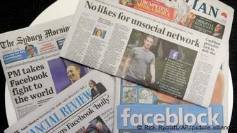 Επικριτικά τα πρωτοσέλιδα για το Facebook στην Αυστραλία μέχρι τις 19 Φεβρουαρίου