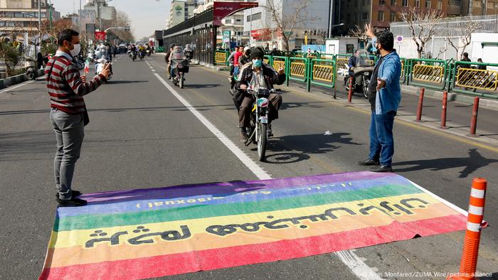 LGBT flag in Tehran